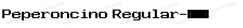 Peperoncino Regular字体转换